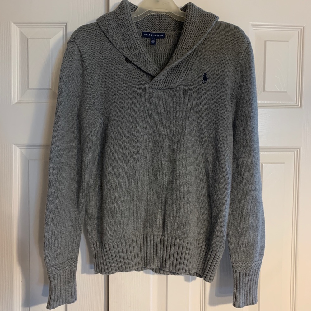 Polo by Ralph Lauren Sweater Heather Gray Large
